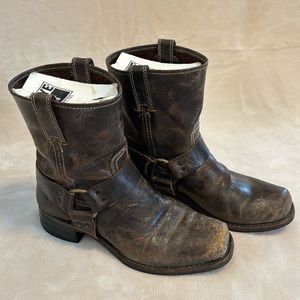 Frye Mens Harness 8R brown boots size 10